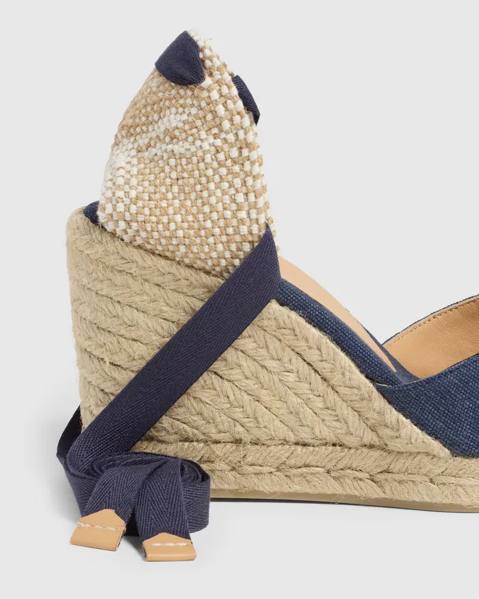Castaer Chiara8002 Azul Oxford Women Wedges