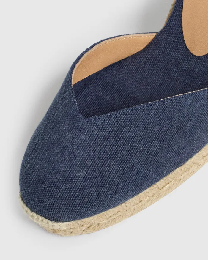 Castaer Chiara8002 Azul Oxford Women Wedges