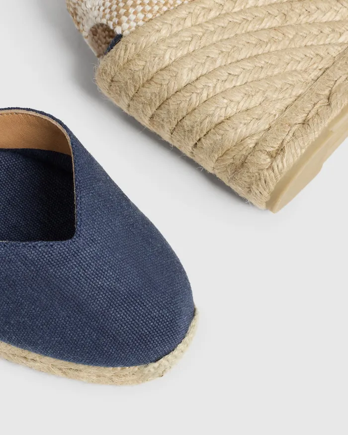 Castaer Chiara8002 Azul Oxford Women Wedges