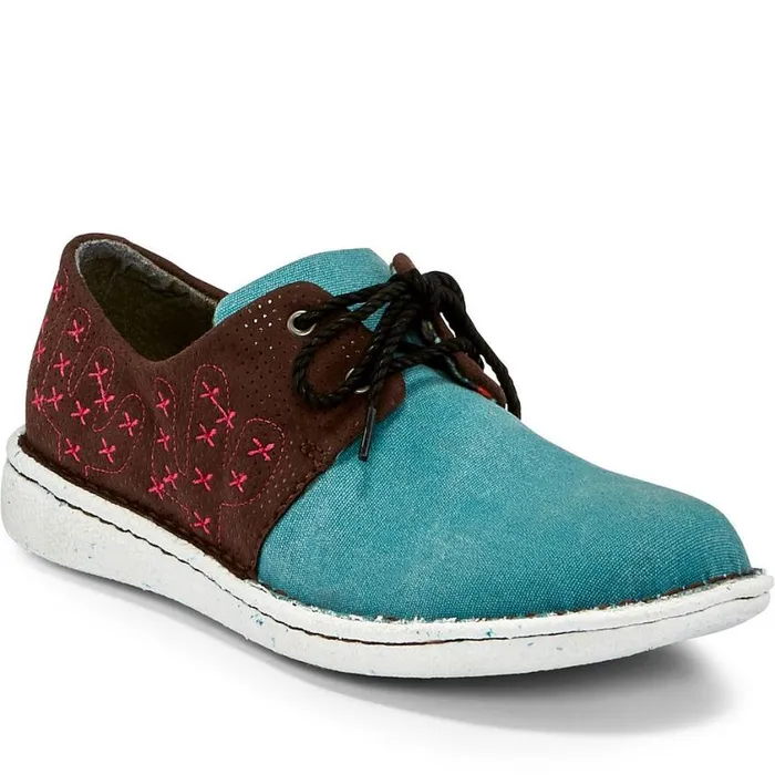 Casuals Women Justin Boots CacTie Turquoise
