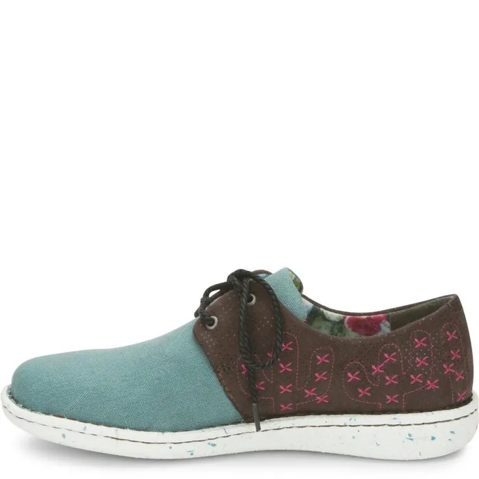 Casuals Women Justin Boots CacTie Turquoise