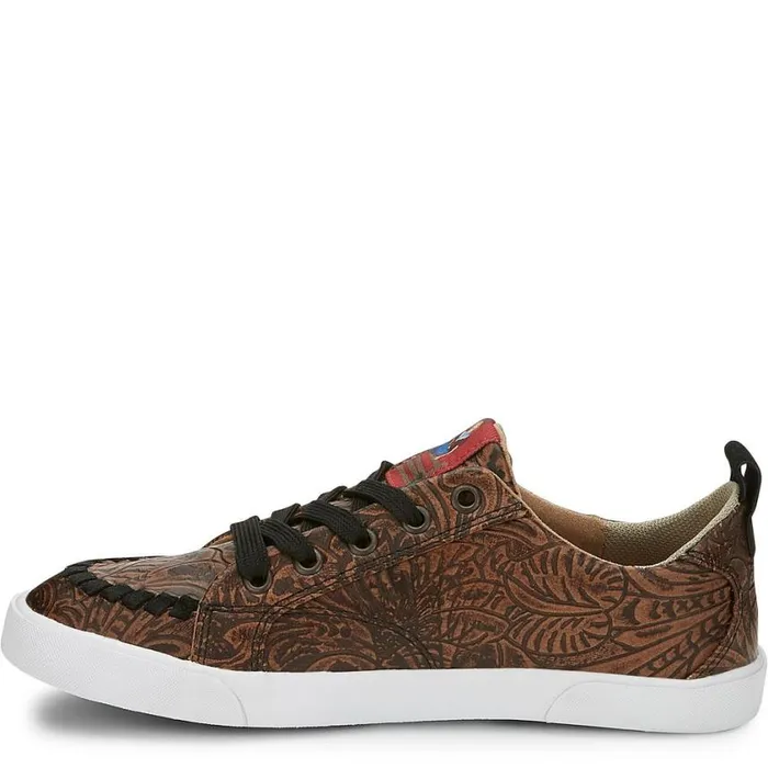 Casuals Women Justin Boots Susie Floral Brown