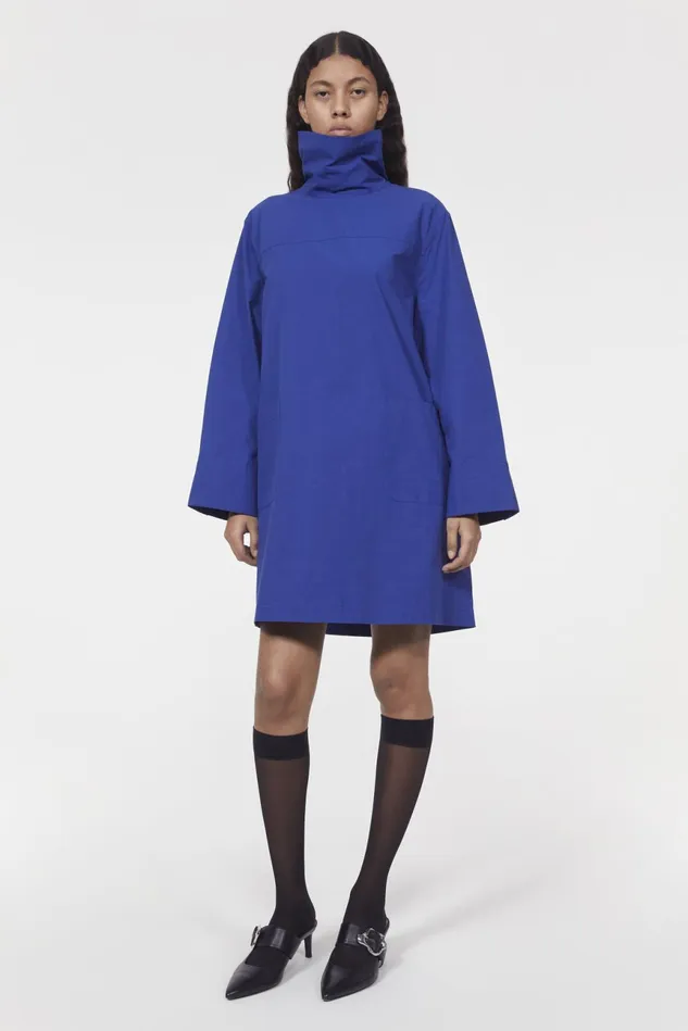 Catilina Cotton Tunic Workwear Blue Women Rodebjer Dresses and Caftans