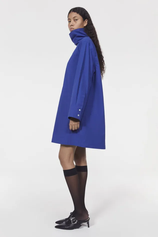 Catilina Cotton Tunic Workwear Blue Women Rodebjer Dresses and Caftans