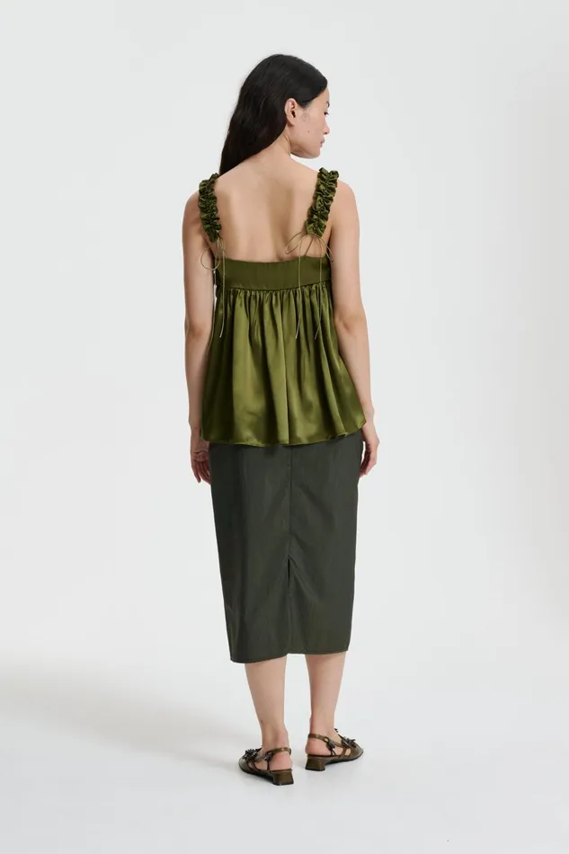 Cecilie Bahnsen Blouses Women GIA TOP Olive