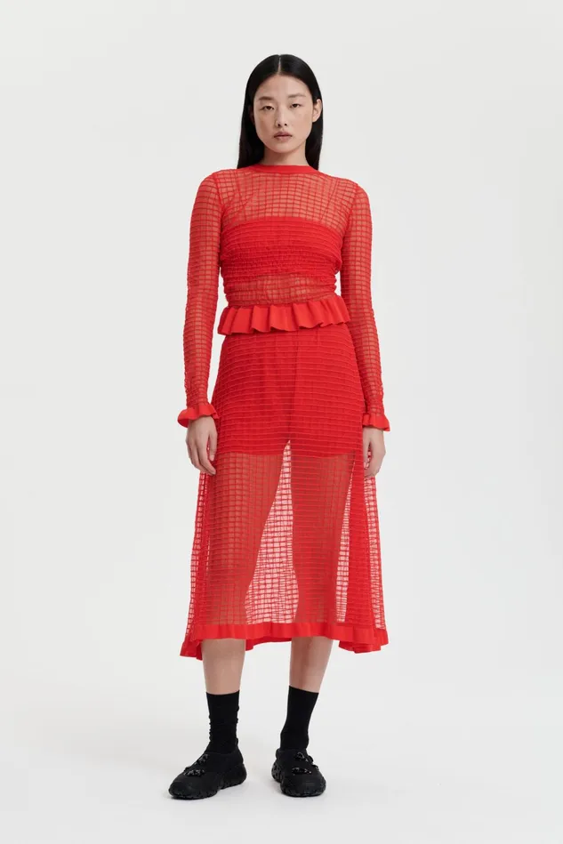 Cecilie Bahnsen Blouses Women GRO TOP Poppy Red