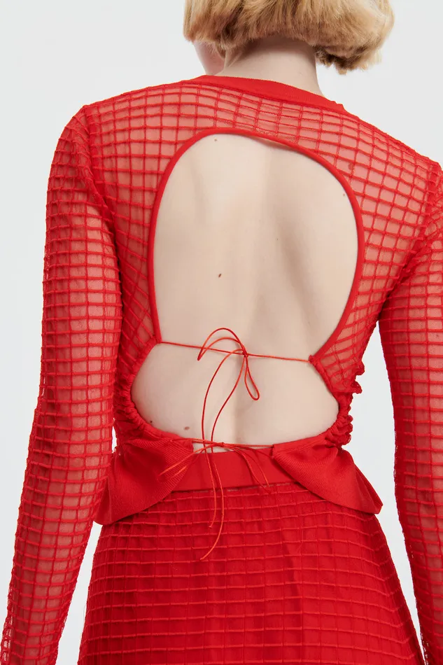 Cecilie Bahnsen Blouses Women GRO TOP Poppy Red
