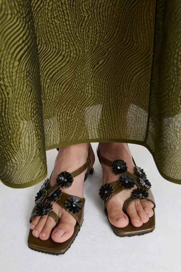 Cecilie Bahnsen Shoes Women ARNA SHOES Olive Green