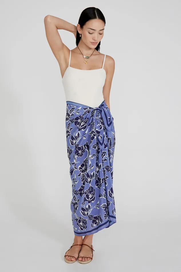 Chan Luu Bottoms Floral Sarong Jacaranda 8211 Women