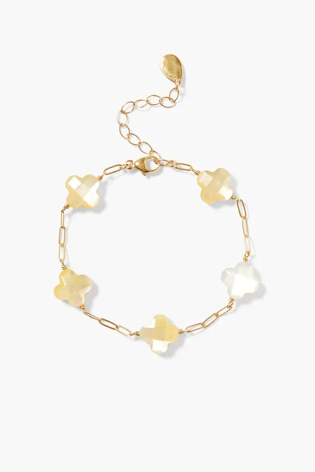 Chan Luu Bracelets Clover Bracelet Yellow MOP 8211 Women