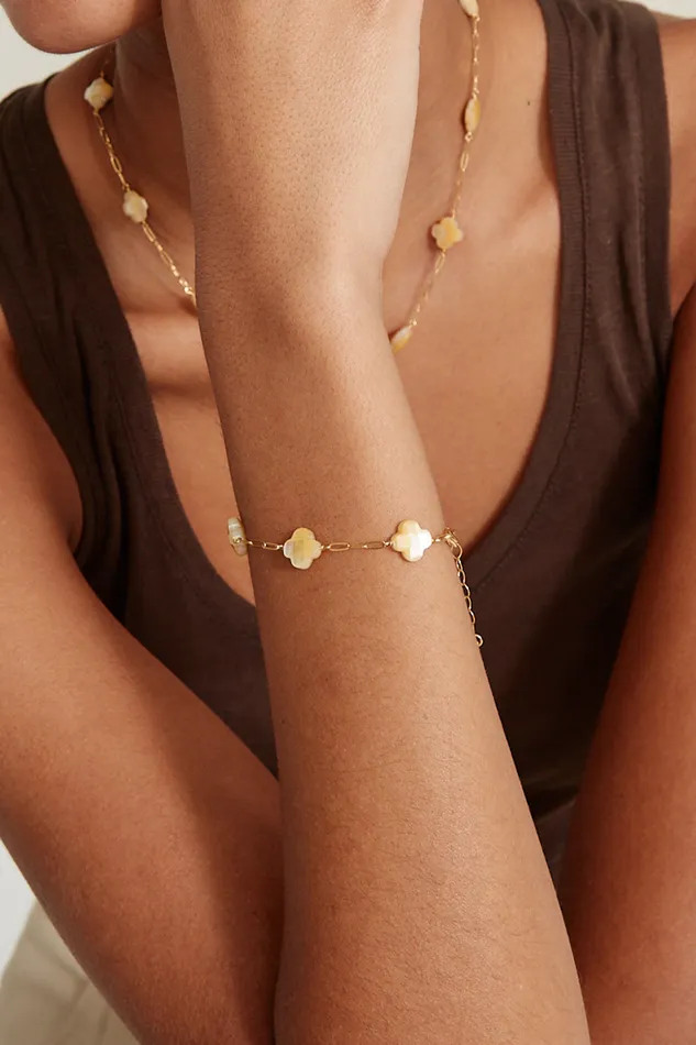 Chan Luu Bracelets Clover Bracelet Yellow MOP 8211 Women