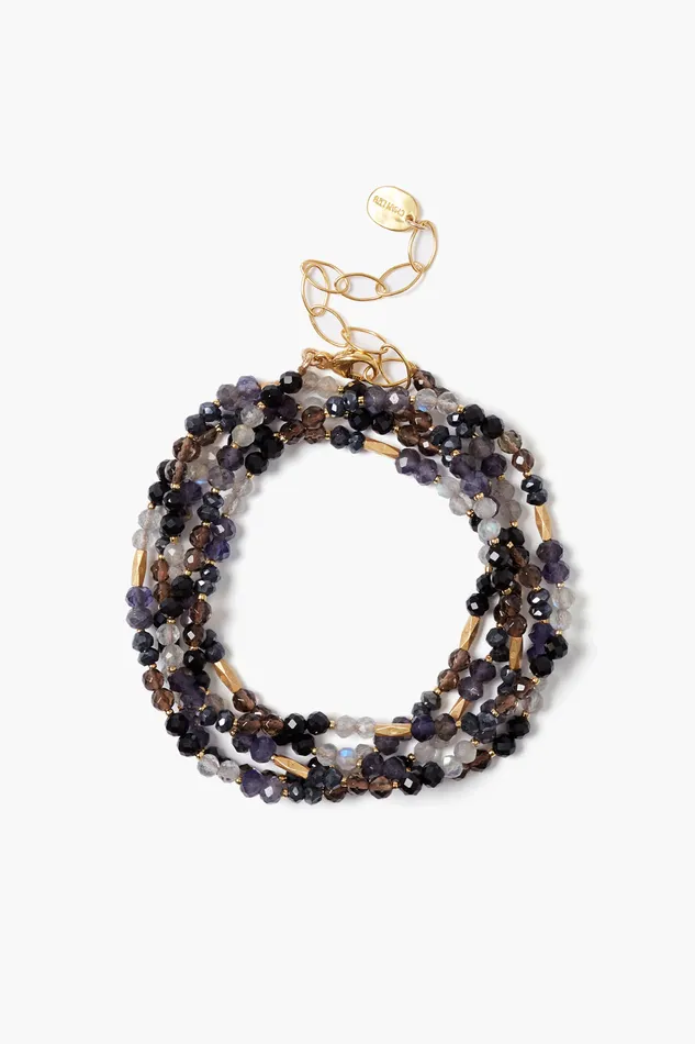 Chan Luu Bracelets Indio Naked Wrap Bracelet Black Mix 8211 Women