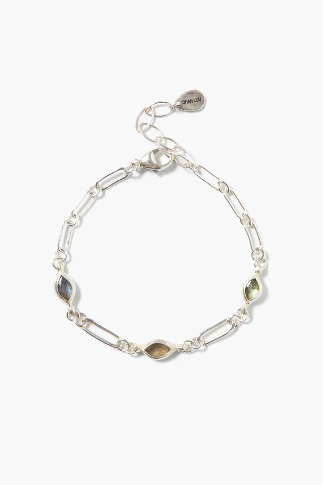 Chan Luu Bracelets Lydia Bracelet Silver Labradorite 8211 Women