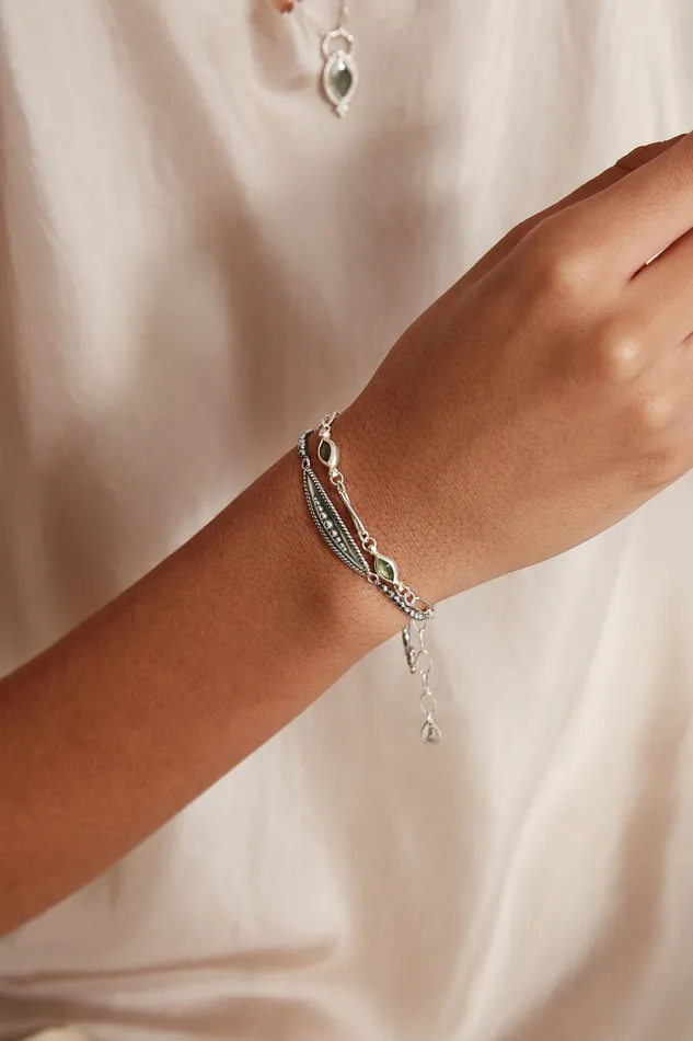 Chan Luu Bracelets Lydia Bracelet Silver Labradorite 8211 Women