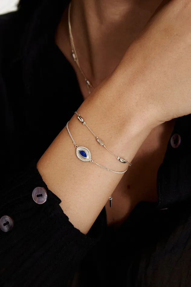 Chan Luu Bracelets Mariya Evil Eye Bracelet Lapis 8211 Women
