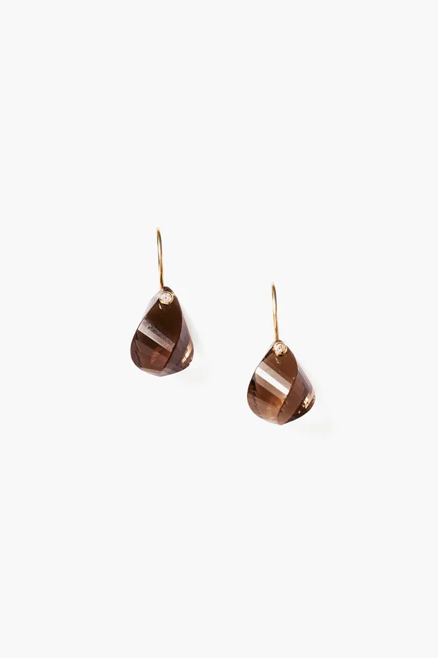 Chan Luu Earrings 14k Coronet Earrings Smoky Quartz 8211 Women