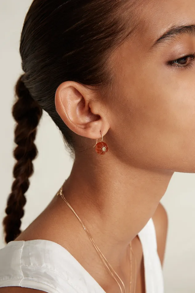 Chan Luu Earrings 14k Pumpkin Earrings Maxi Brown Horn 8211 Women