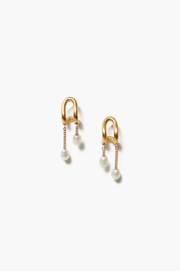 Chan Luu Earrings Arc Pearl Drop Earrings Mini 8211 Women