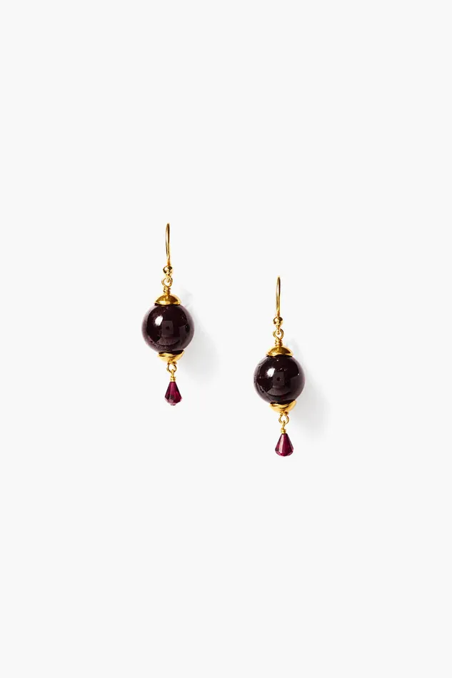 Chan Luu Earrings Lantern Earrings Garnet 8211 Women