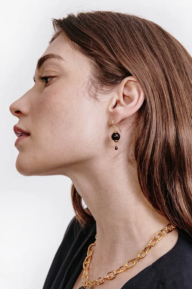 Chan Luu Earrings Lantern Earrings Garnet 8211 Women