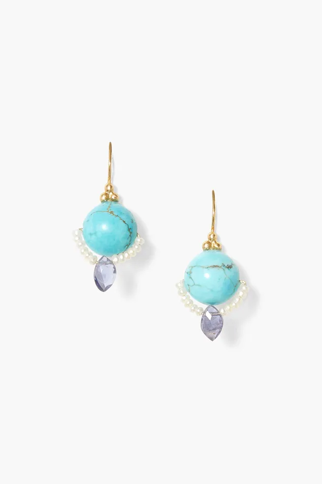 Chan Luu Earrings Neptune Earrings Turquoise 8211 Women