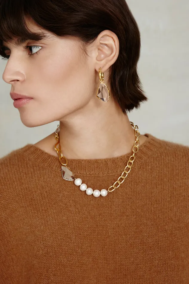 Chan Luu Earrings Neve Hoop Earrings Crystal 8211 Women