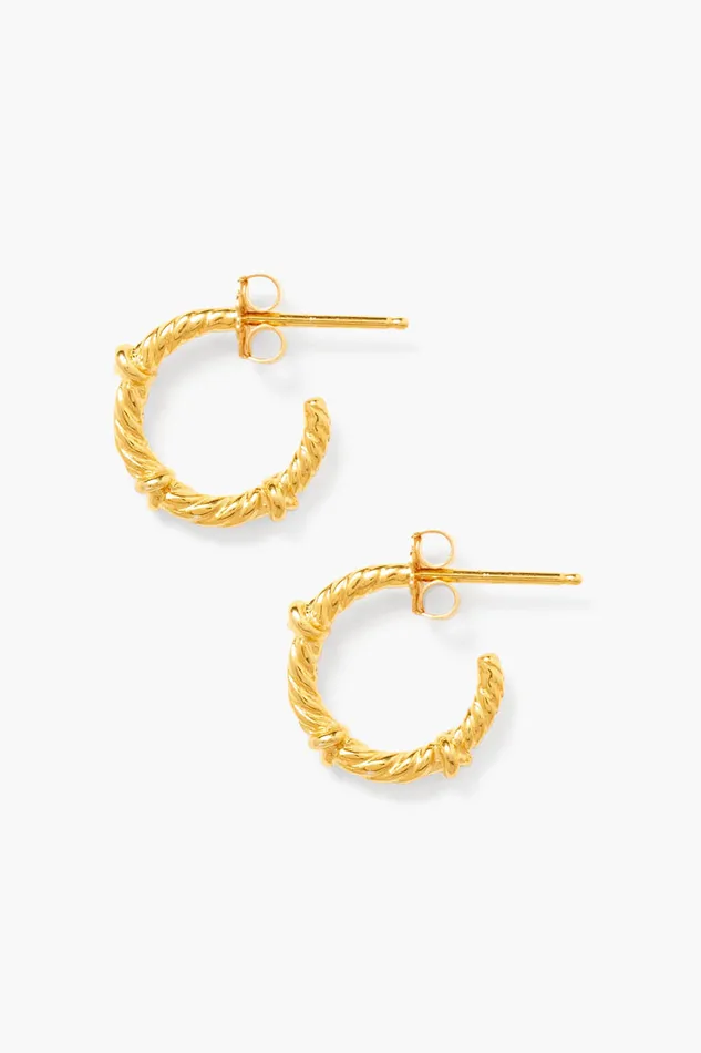 Chan Luu Earrings Sailor Hoops Mini Gold 8211 Women