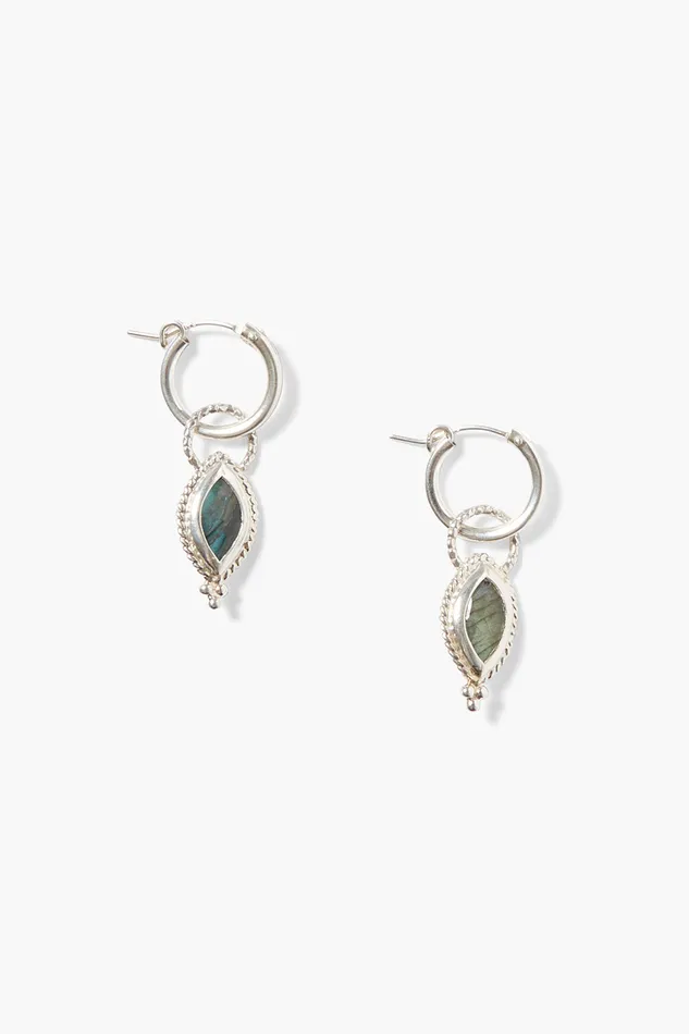 Chan Luu Earrings Tavi Hoop Earrings Labradorite 8211 Women