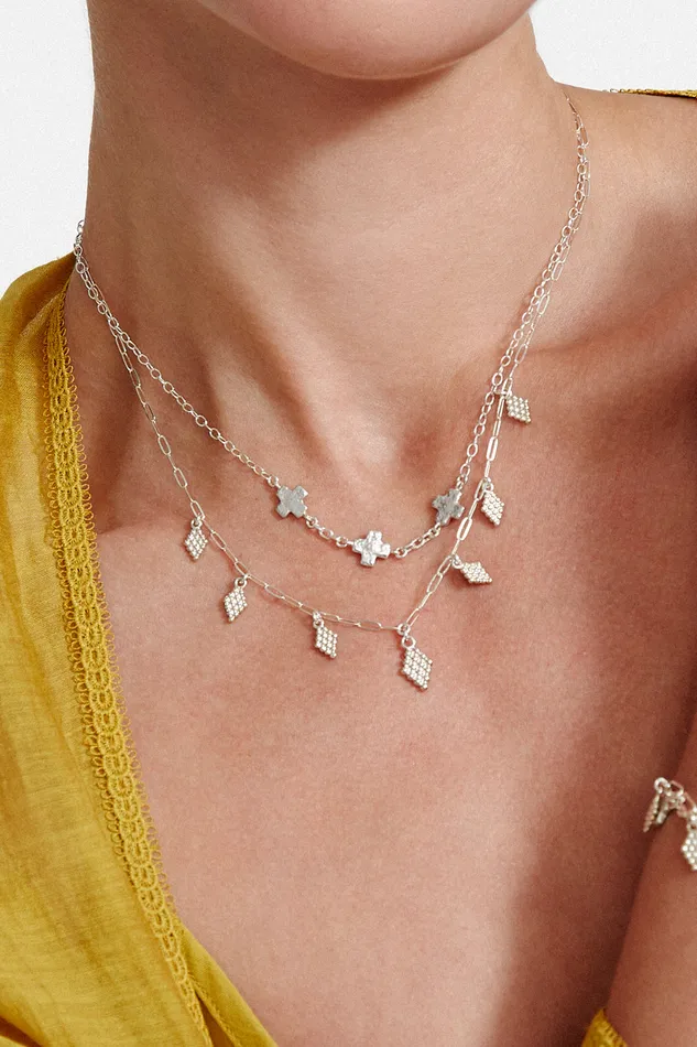 Chan Luu Necklaces Bijou Charm Necklace Silver 8211 Women