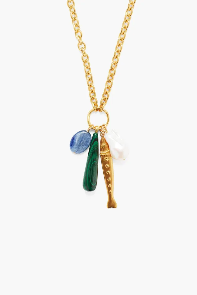 Chan Luu Necklaces Harbor Necklace Malachite Mix 8211 Women