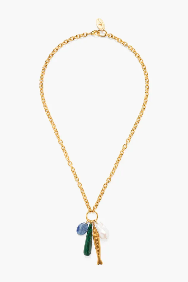 Chan Luu Necklaces Harbor Necklace Malachite Mix 8211 Women