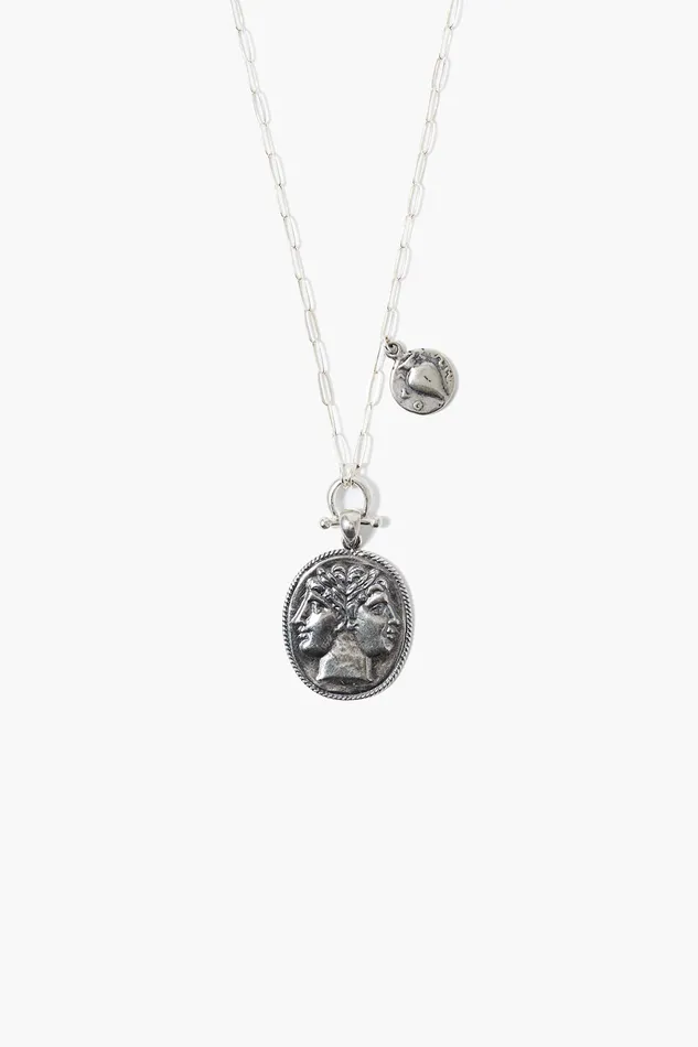 Chan Luu Necklaces Janus Coin Necklace Silver 8211 Women