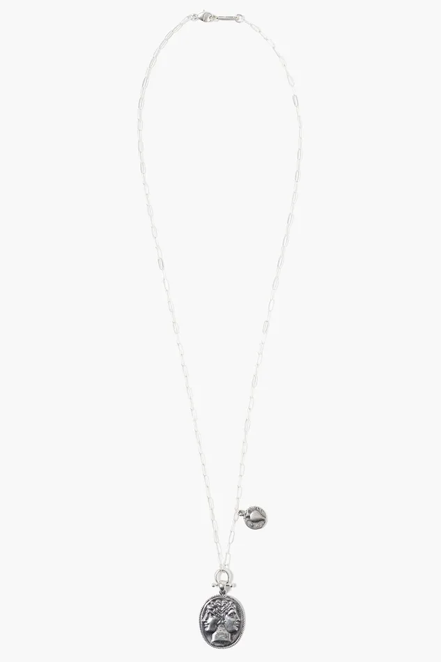 Chan Luu Necklaces Janus Coin Necklace Silver 8211 Women