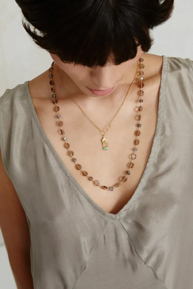Chan Luu Necklaces Mona Necklace Smoky Mix 8211 Women