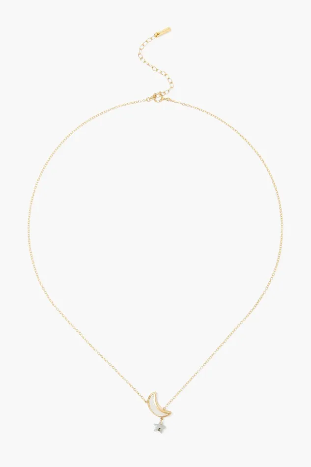 Chan Luu Necklaces Moon And Star Necklace Labradorite 8211 Women