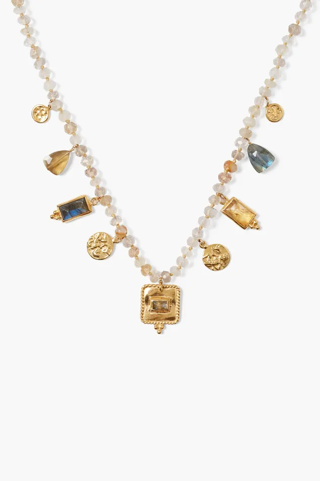 Chan Luu Necklaces Pilar Charm Necklace Rutilated Quartz 8211 Women