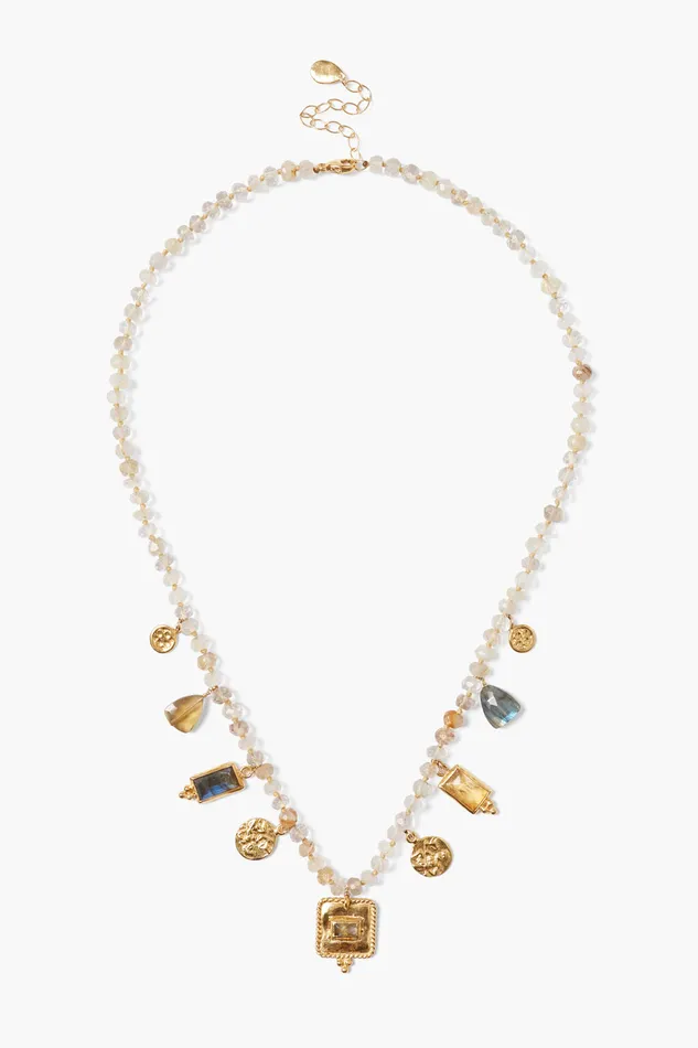 Chan Luu Necklaces Pilar Charm Necklace Rutilated Quartz 8211 Women