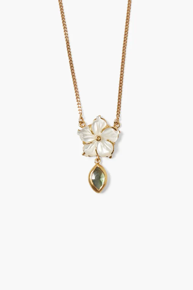 Chan Luu Necklaces Plumeria Drop Necklace Labradorite Mix 8211 Women