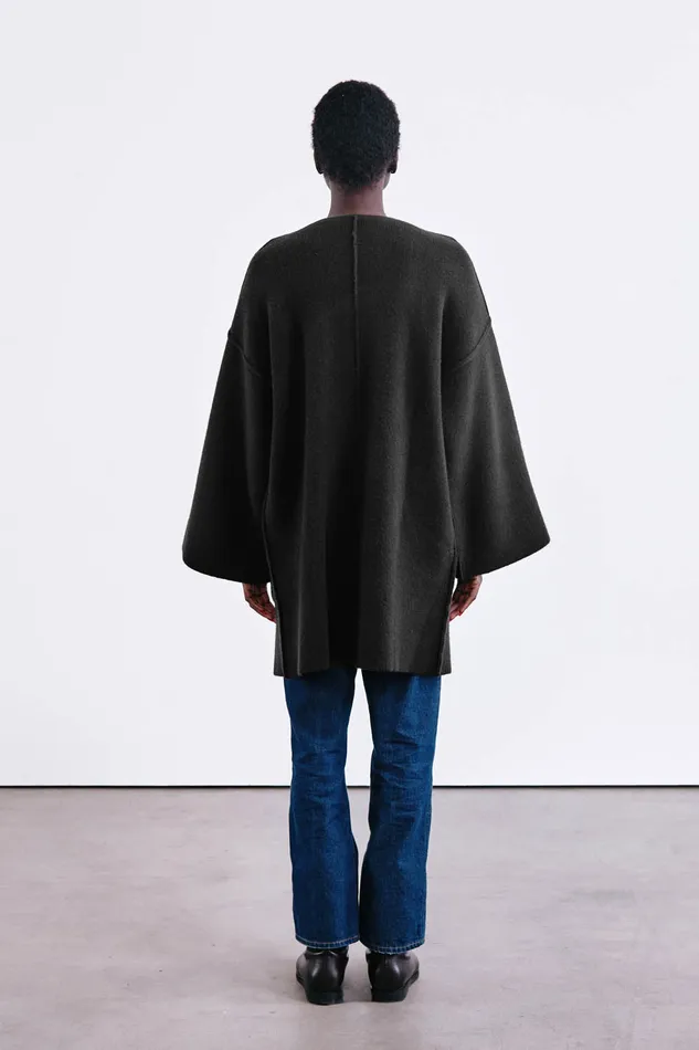 Chan Luu Outerwear Vienna Wool Cashmere Coat Black 8211 Women