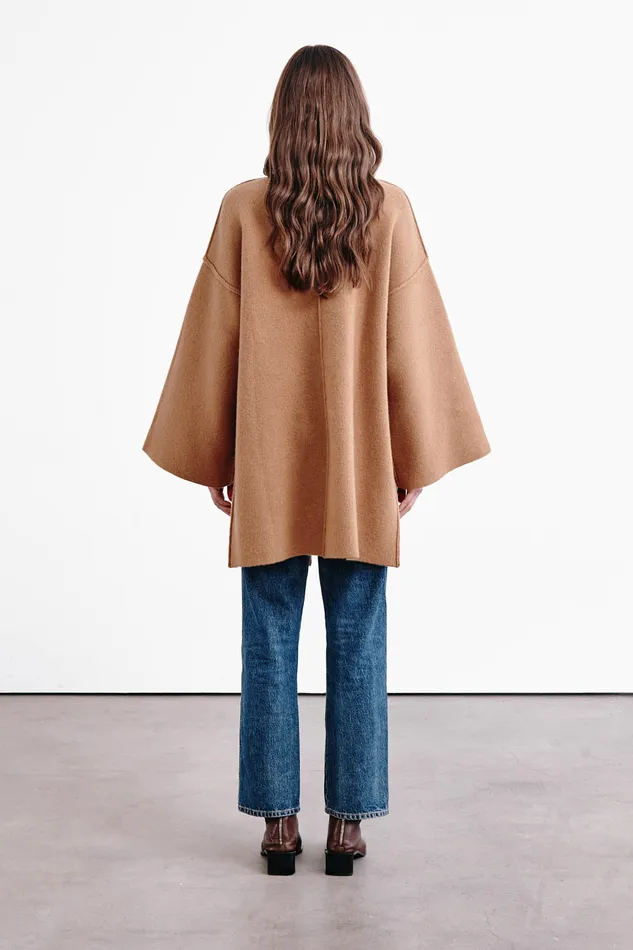 Chan Luu Outerwear Vienna Wool Cashmere Coat Camel 8211 Women