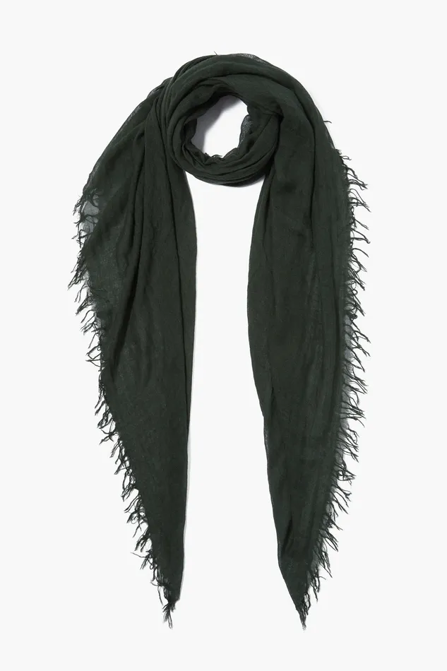 Chan Luu Scarves Cashmere And Silk Scarf Kombu Green 8211 Women