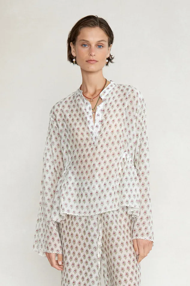Chan Luu Tops Maisie Blouse White 8211 Women
