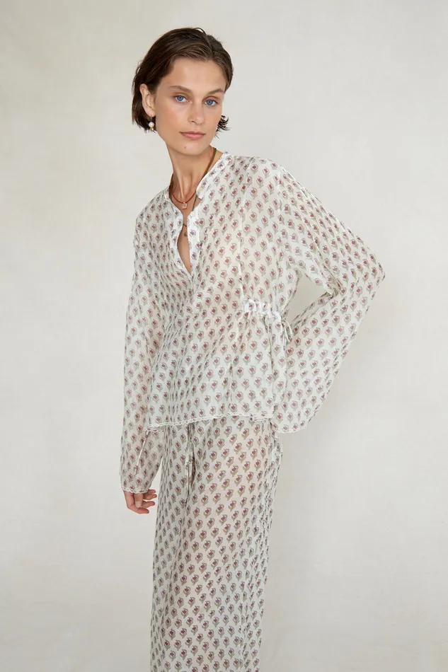 Chan Luu Tops Maisie Blouse White 8211 Women