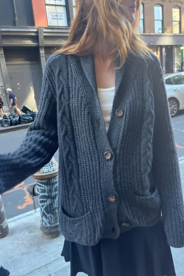 Clothing Autumn Wool Cable Knit Cardigan Brandy Melville SWEATERS