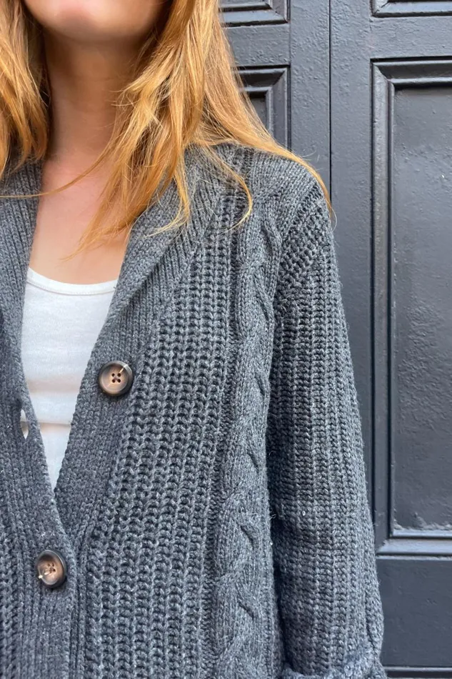 Clothing Autumn Wool Cable Knit Cardigan Brandy Melville SWEATERS