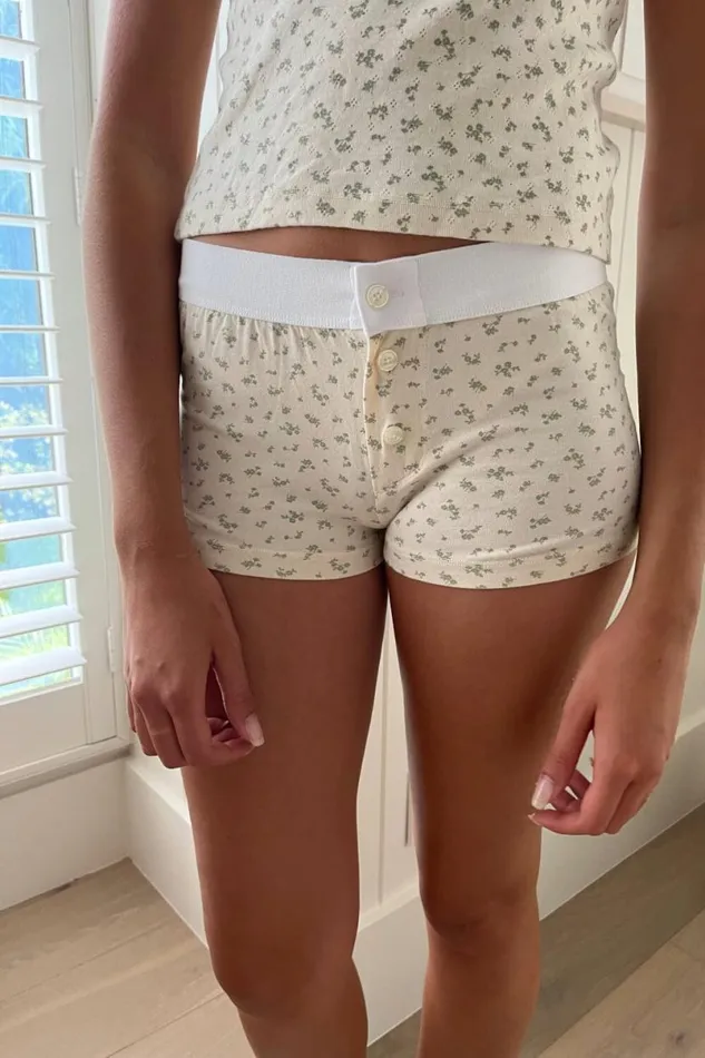 Clothing Boy Short Floral Underwear Brandy Melville FLORALS