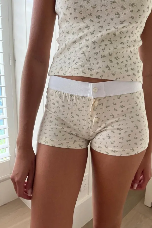 Clothing Boy Short Floral Underwear Brandy Melville FLORALS