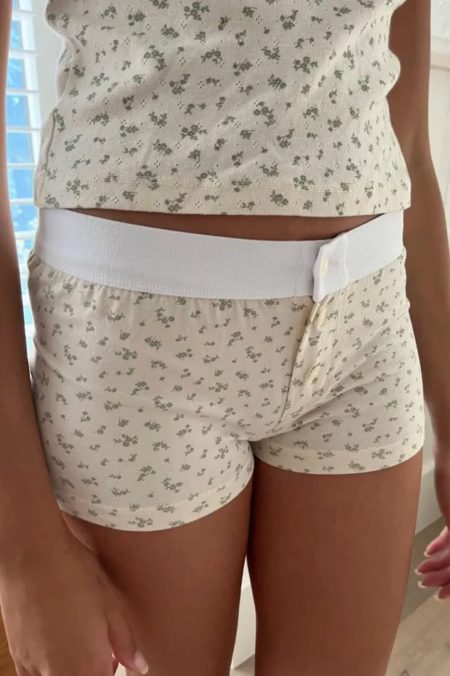 Clothing Boy Short Floral Underwear Brandy Melville FLORALS