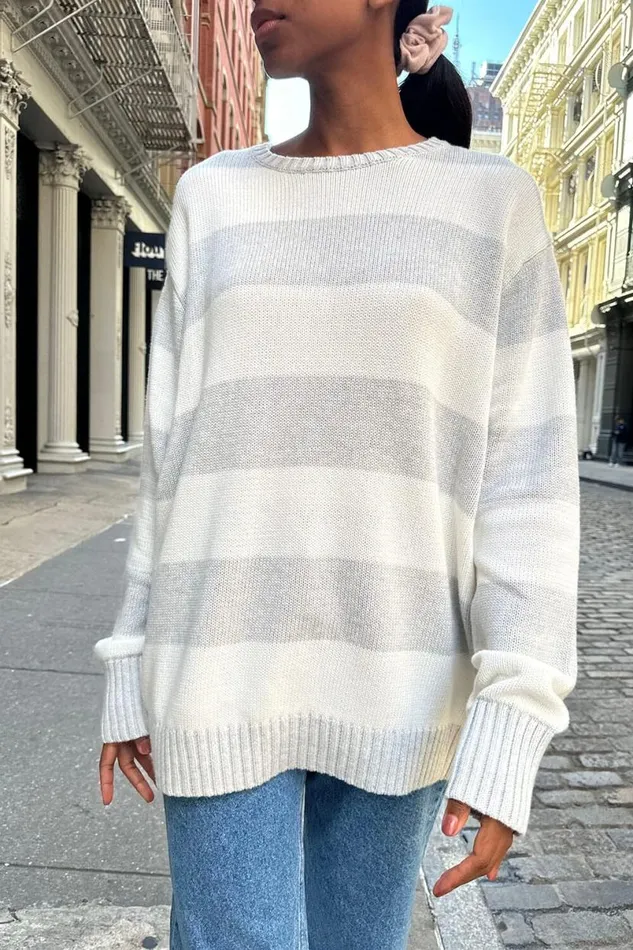 Clothing Brianna Cotton Thick Stripe Sweater Brandy Melville SWEATERS