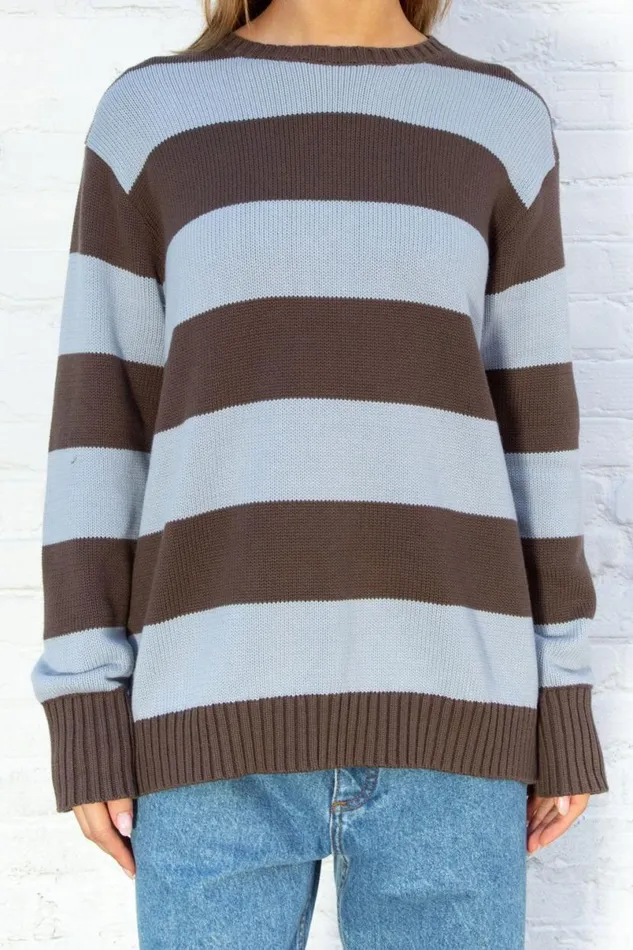 Clothing Brianna Cotton Thick Stripe Sweater Brandy Melville SWEATERS